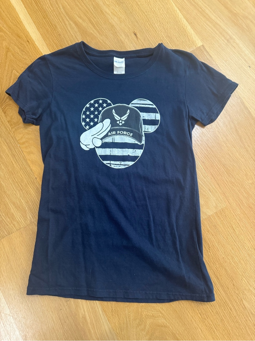 Navy Blue Air Force Graphic Tee